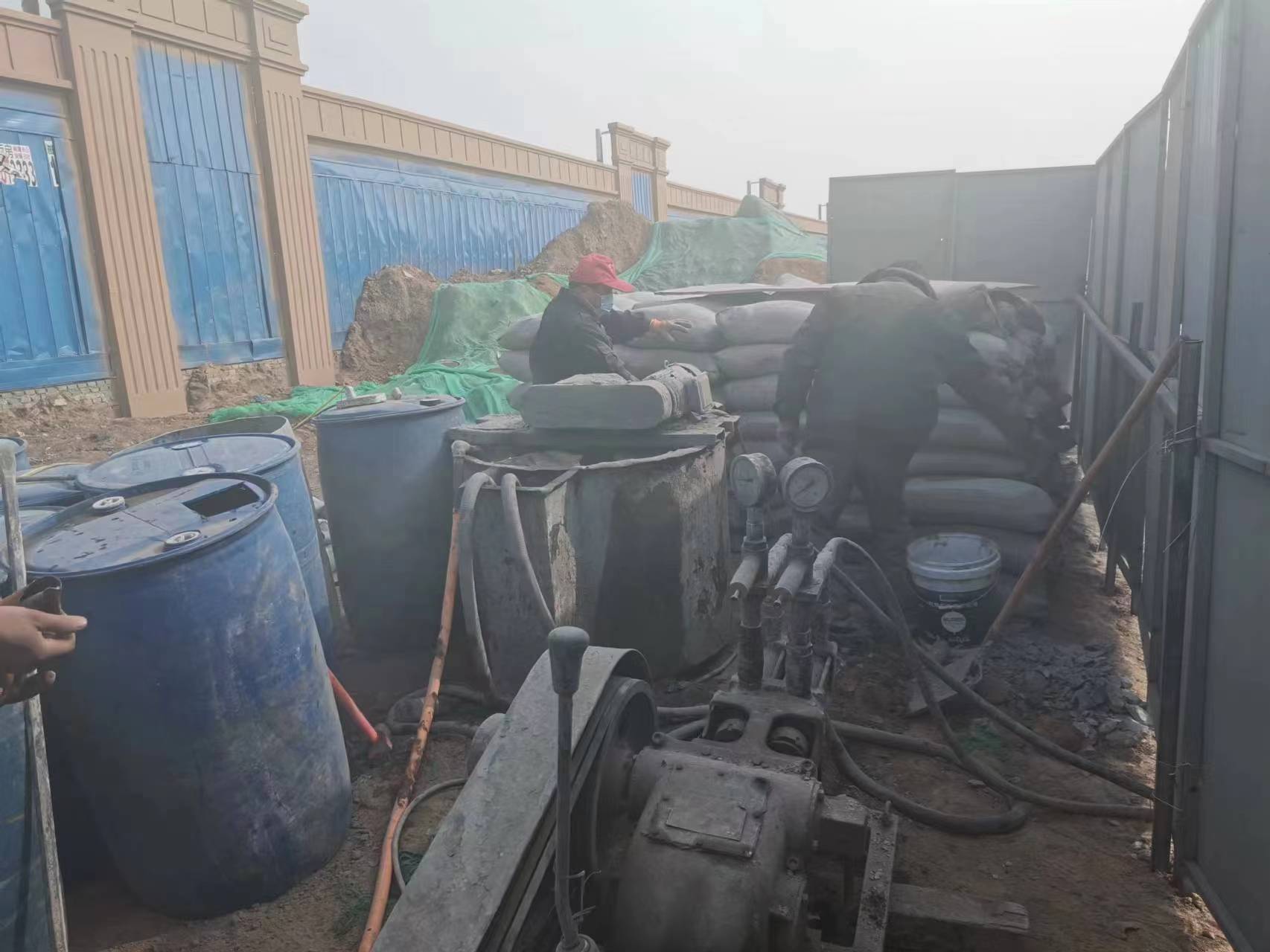 渔薪镇地基沉降注浆加固